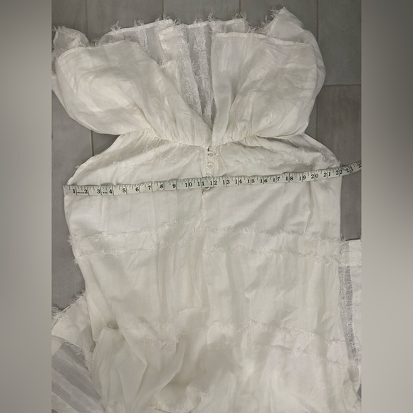 Mirth Capri Maxi Dress White Fringe Size XL - Picture 6 of 10